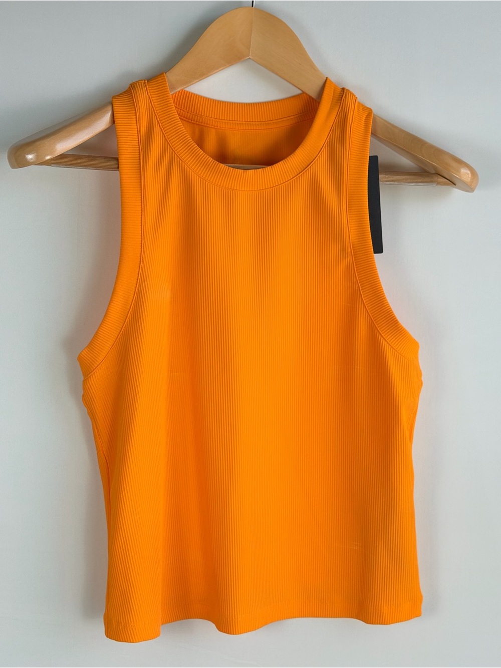 Peloton Performance Rib High Neck Tank Top Orange Size Large NWT